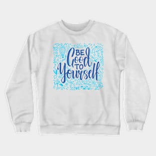 Coleccion be good yourself blue Crewneck Sweatshirt